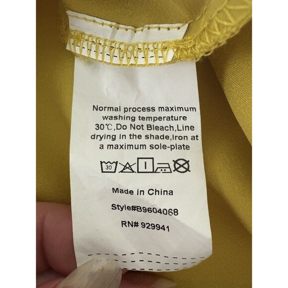 Sbetro Slip Dress Size Small Gold Silky Spaghetti Strap Forest Fairy Whimsigoth - Picture 14 of 14